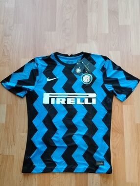 Nike Blue & Black Zigzag Soccer Jersey